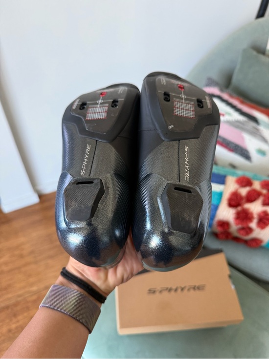 Shimano S-PHYRE RC903 Road Cycling Shoes 40 / M 7 WIDE worn once, excellent cond main image 5